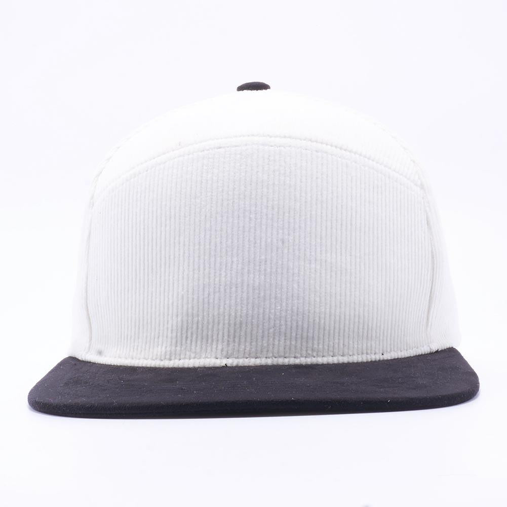 PB124 [WHITE/BLACK] HYBRID CORDUROY SNAPBACK HATS – Wholesale