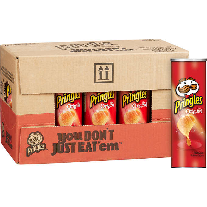 Pringles Potato Chips, Original, 0.67 oz, 60-count