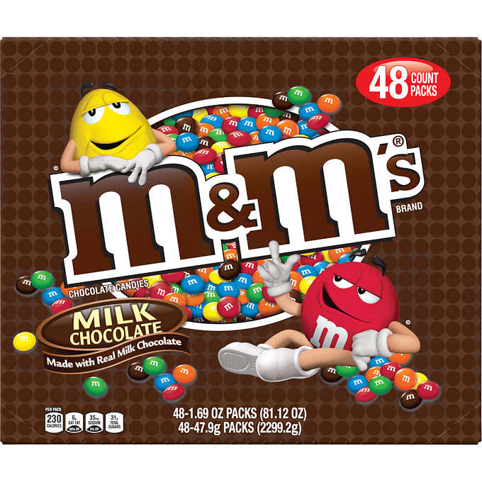 M&M's Chocolate Candies, Milk Chocolate, 1.69-Ounce Bags (Pack of 48), 1 -  Kroger