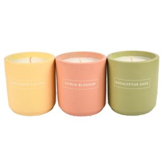 Concrete Candle Jar Assorted 13 Oz