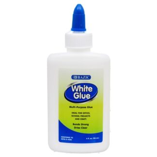 Bazic Glue Pdq Display 4 Oz White