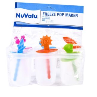 Nuvalu Ice Freeze Pop Maker 6Pcs 7.1X3.0X4.3" 94G