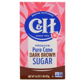 C&H Sugar 1 Lb Dark Brown Sugar Box