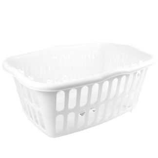 Sterilite Rectangular Laundry Basket 1.5Bu White