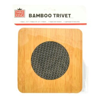 Table King Bamboo Trivet Sq 6.7"X6.7"