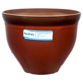 Nuvalu Plastic Plant Pot 9.8" X 7.5" 163G W/Asst Clrs