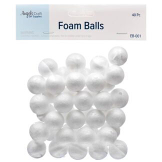 Craft Foam Ball 1" 40Pcs