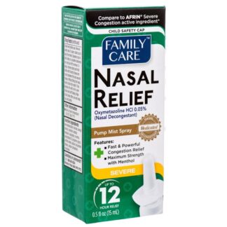 Family Care Severe Nasal Relief Spray 0.5 Oz