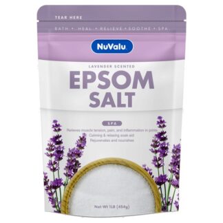 Nuvalu Epsom Salt 16 Oz Lavender
