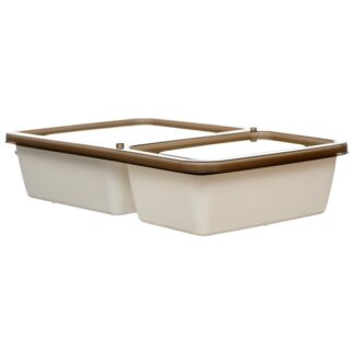 Pac It Fresh Food Container W/ Divider 37Z / 1000Ml