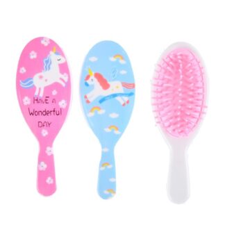 Hair Brush Unicorn Degn Small Asst Clr & Degn #157795