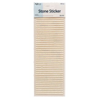 Craft Sticker Dot Stones Clear #Ssj-012
