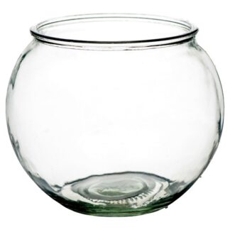 Glass Fish Bowl 6" Clear