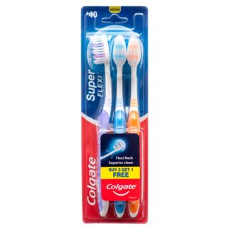 Colgate Toothbrush Super Flexi 3 Pk