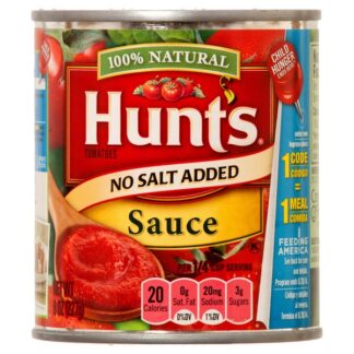 Hunt'S Tomato Sauce 8 Oz No Salt