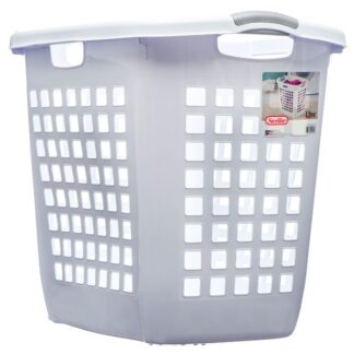 Sterillite Laundry Hamper White Easy To Carry