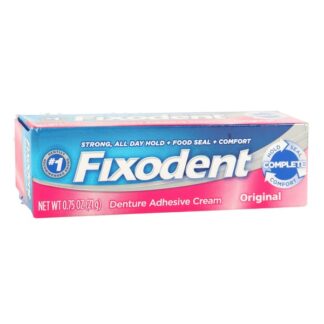Fixodent Complete Denture Adhesive Cream .75 Oz