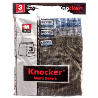 Knocker Boxer Med Asst Clrs 3Pk