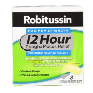 Robitussin 12 Hr Max-Strength 8Ct