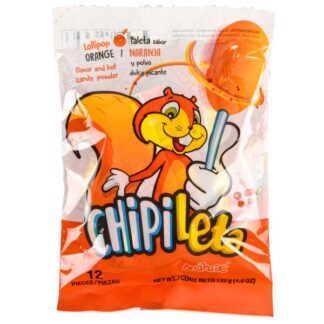 Chipileta Orange Lolipop W/Spicy Powder 4.6 Oz
