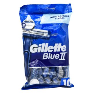 Gillette Blue Ii Plus Razors 10 Ct Dark Blue