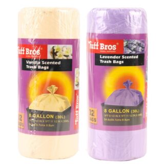 Tuff Bros Trash Bag 8Gal 32Ct Asst Clr & Scents