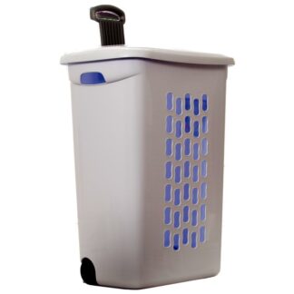 Sterilite Laundry Hamper W/ Wheel White