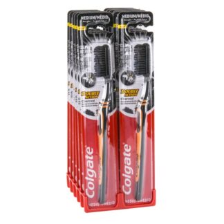 Colgate Toothbrush Double Action Charcoal Medium