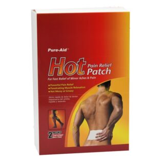 Pure-Aid Hot Pain Relief Patch 2 Ct