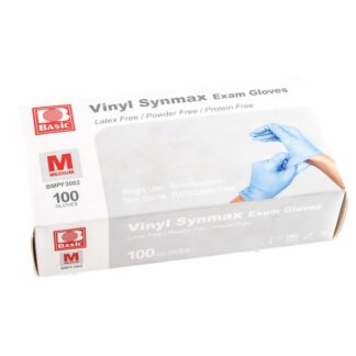 Medical Grade Vinyl Gloves Blue Medium