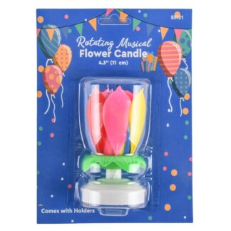 Candle Birthday Musical Flower