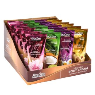 Xtracare Body Cream 7 Oz/4 Asst-Display