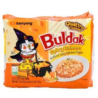 Quattro Cheese Samyang Stir Fired Noodle Spicy Chicken 5.11 Oz