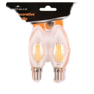 Kingman Decorative Light Bulb Led 4W 2 Pc