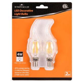 Kingman Decorative Light Bulb Led 4W 2 Pc
