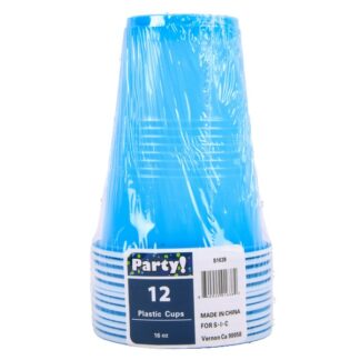 Plastic Cup 12Ct Light Blue 16Oz