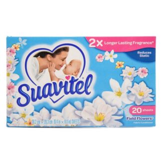 Suavitel Fabric Sheet Field Flowers 20 Ct