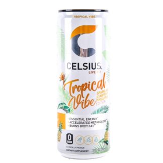 Celsius Tropical Vibe Energy Drink 12 Oz
