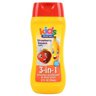 Xtracare Kids 3In1 Body Wash Strawberry Banana 12 Oz