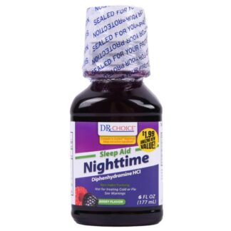 Drx Choice Sleep Aid Nighttime Berry Flavor 6 Oz