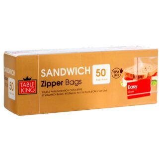 Table King Sandwich Zipper Bag 50Ct