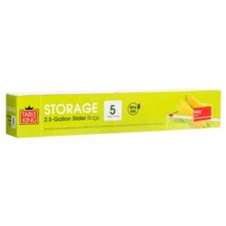 Table King Storage Jumbo Slider Bag 2.5 Gal 5Ct