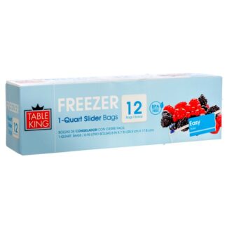 Table King Freezer Slider Bag 1 Qt 12Ct
