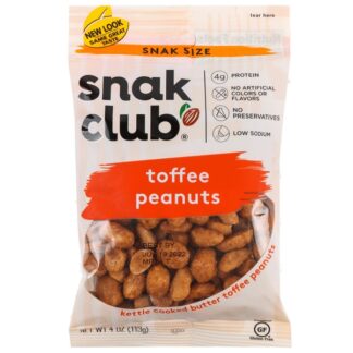 Snak Club Toffee Peanuts 4 Oz
