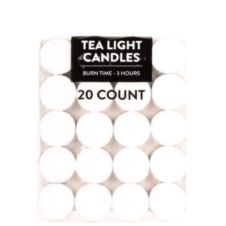 Nuvalu Tealight Candle 20Ct White