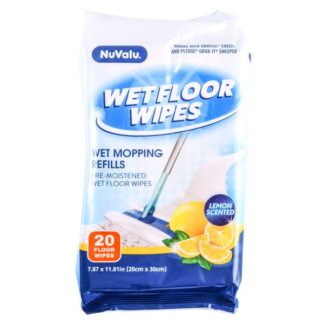 Nuvalu Wet Floor Wipes 20Ct 20 X 30Cm 40Gms