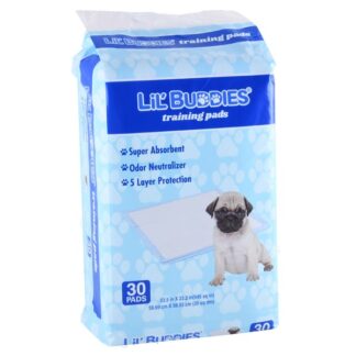 Lil' Buddies Pet Training Pad Scented 30Ct Blue 28G 23.5" X 23.2"