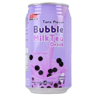 Rico Bubble Milk Tea Drink Taro Flavor 12.3 Oz