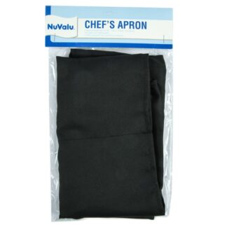 Nuvalu Chefs Apron 27.56" X 32.5" Black