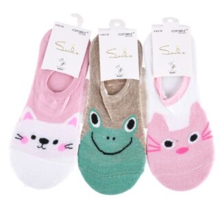 No Show Socks Asst Animal And Color #So748